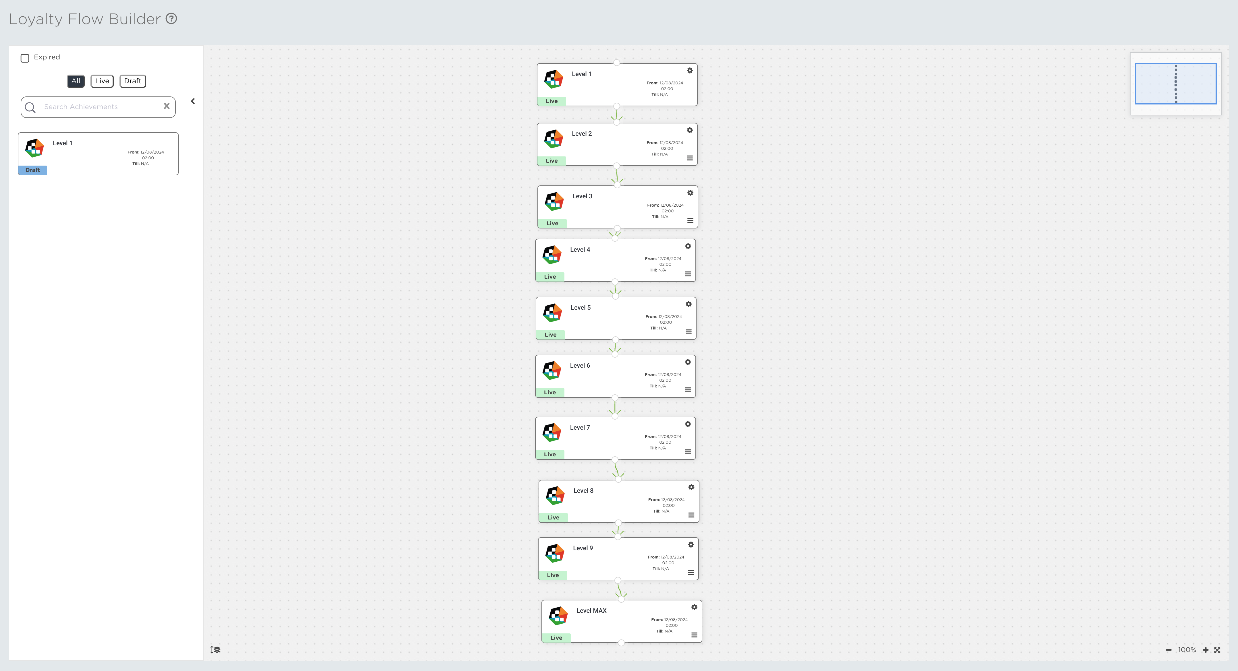 Flow Builder workspace